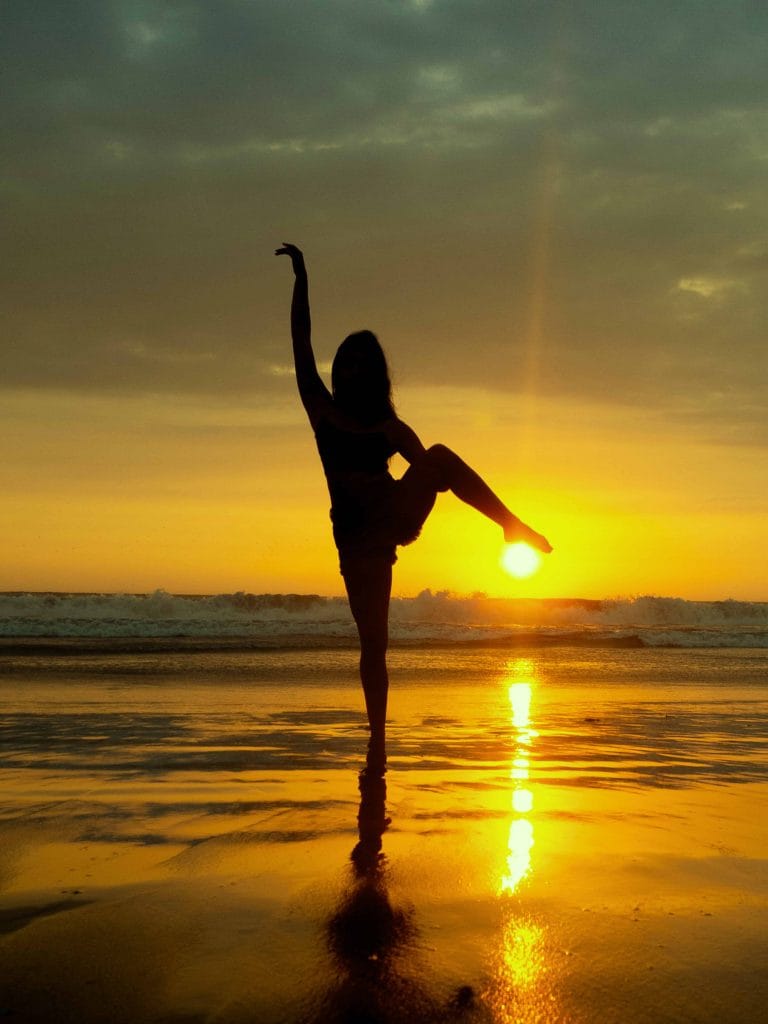 danseuse qui représente l'importance du corps dans la santé psychique